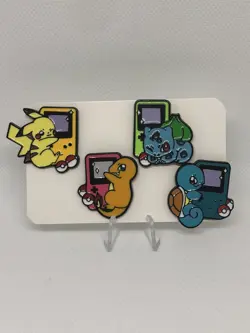 Pokemon Pikachu Squirtle Charmander Bulbasaur Cartoon Anime Enamel pins 4pcs - Image 3