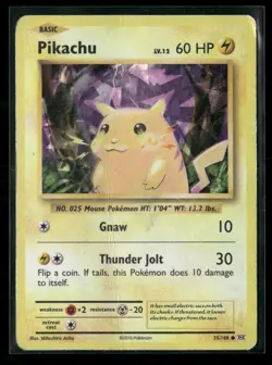 Pikachu 35/108 DMG - Cracked Ice Holo - XY Evolutions Pokemon TCG - Image 1