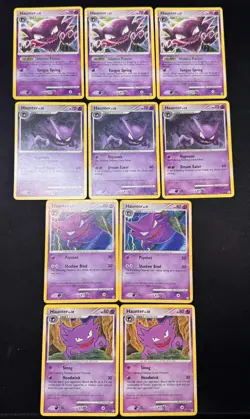 x10 Lot - Pokemon TCG - Haunter Non-Holo - Platinum Arceus, D&P - LP - Image 1