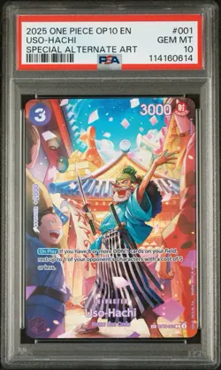 One Piece TCG: Uso-Hachi (SP) OP10-001 ENG | PSA 10 - Image 1