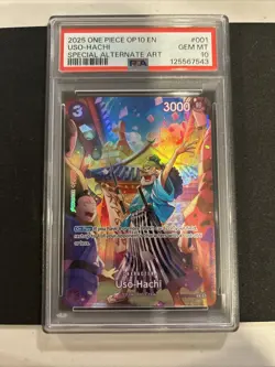 Uso-Hachi SP ST18-001 Royal Blood (OP-10) One Piece Rare Holo Foil PSA 10 - Image 1
