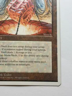 Mana Vault #352 Fourth Edition Rare DMG- MTG Magic The Gathering - Image 5