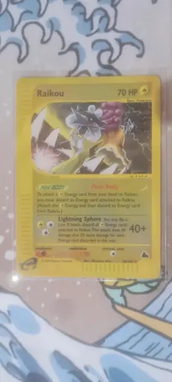Pokemon TCG Raikou Skyridge H26 Reverse Holo Holo Rare Mint Gradable 28/144 - Image 1