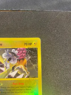 Raikou 28/144 Skyridge 2003 Reverse Holo Rare Pokemon Moderate Play - Image 5
