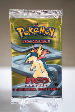 2000 WOTC Pokemon 1st Edition Neo Genesis Booster Pack Typhlosion Art Vintage - Image 1