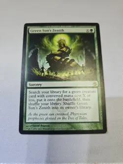 Green Sun's Zenith Mirrodin Besieged #81/155 Rare Magic The Gathering Card - Image 1