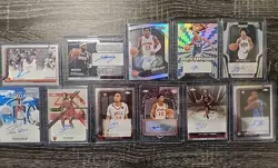 2025-26 Topps Chrome/Panini black NBA Mix Autos Card Lot. RC And Vets. 11 Cards - Image 1