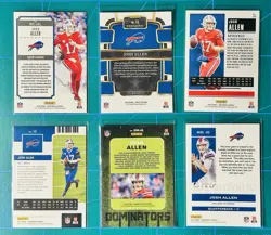 2020 - 2023 Mix Panini NFL Card Josh Allen Buffalo Bills x6 Card Lot - Image 2