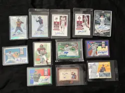 Sports Card Mix Lot Autos Patch Cards Numbered # 2000s Baseball Basketball (47) - Image 1