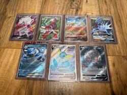 Pokemon Cards Japanese Lot Full Art Secret Rare Vaporeon Zacian Blastoise NM/M - Image 1