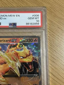 Pokemon TCG Charizard EX 2023 Holo Card 006/165 Ultra Rare Psa 10 - Image 3