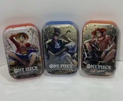 One Piece Card Game Mini-Tin Pack Set Vol.2 New Sealed Set Of 3 - Image 1