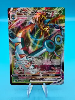 Pokemon Card Dhelmise VMAX 010/072 Shining Fates Ultra Rare Near Mint - Image 1