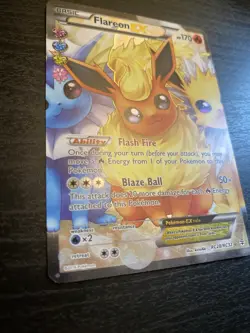 Pokemon Card Flareon EX Ultra Rare Holo Full Art RC28/RC32 Radiant Generation - Image 2