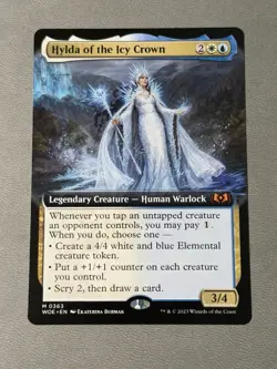 Mint/Near-Mint, English - 1 x MTG Hylda of the Icy Crown - Extended Art Wilds of - Image 1