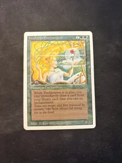 Verduran Enchantress Revised Mtg NM - Image 1