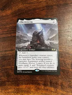 The Irencrag - Extended Art R MTG Wilds of Eldraine - MINT - Image 1