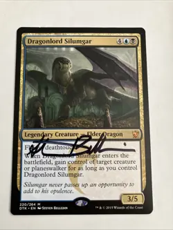 SIGNED Dragonlord Silumgar DTK Non-Foil - Image 1