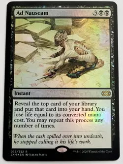 MTG Ad Nauseam - Foil Double Masters NM - Image 1