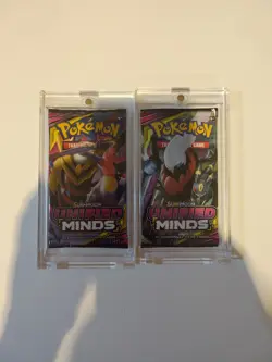 2019 Pokemon TCG Sun & Moon Unified Minds 2 Booster Packs SEALED 820650805684 - Image 1