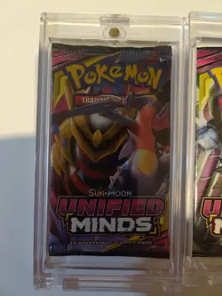 2019 Pokemon TCG Sun & Moon Unified Minds 2 Booster Packs SEALED 820650805684 - Image 2