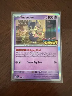 Indeedee SVP 154 Pre Release Surging Sparks Stamped Promo Pokemon TCG Near Mint - Image 1