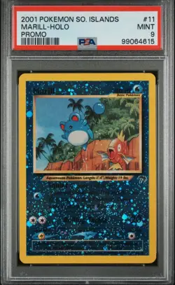 2001 Pokemon Southern Islands Promo #11 Marill - Holo (PSA 9 Mint) - Image 2