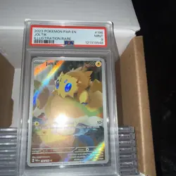 2023 Pokemon Paradox Rift Illustration Rare #196 Joltik PSA 9 - Image 1
