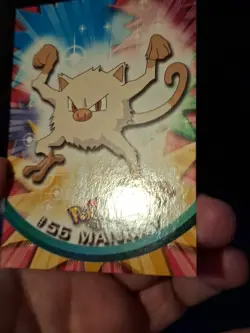Pokemon TCG Topps Mankey Non-Holo - Image 4