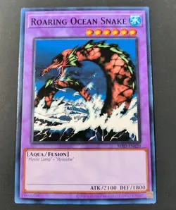 Yu-Gi-Oh! Metal Raiders Roaring Ocean Snake Common Card MRD-EN020 NM - Image 1