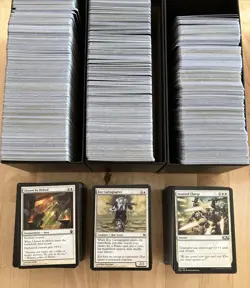 MTG Magic the Gathering Bulk Lot of 50 WHITE Cards Mixed Rarity No Basic Lands - Image 1