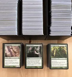 MTG Magic the Gathering Bulk Lot of 50 GREEN Cards Mixed Rarity No Basic Lands - Image 1