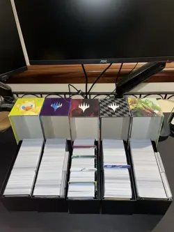 Magic: The Gathering - Bulk Job Lot 2500 C & U/C + 500 lands. Total = 3000 cards - Image 1