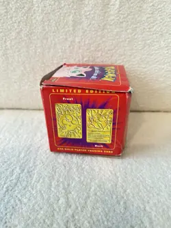 Pokemon 23k Gold Trading Card Burger King Promo JIGGLYPUFF BOX & COA ONLY! - Image 3