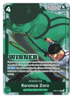 Roronoa Zoro (Winner Pack 2025 Vol. 3) EB02-019 - One Piece Promo Foil NM - Image 1
