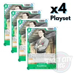 Koushirou OP12-027 - Legacy of the Master - x4 Playset One Piece TCG NM - Image 1