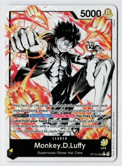 Monkey.D.Luffy (Parallel) ST13-003 - One Piece Ultra Deck: The Three Brothers NM - Image 1