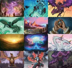 MTG Tarkir Dragonstorm Art Series NON-SIGNATURE Cards - Image 1