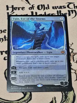 MTG Ugin, Eye of the Storms 0001 Tarkir: Dragonstorm Foil Mythic Rare NM - Image 1