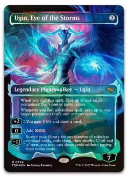 Ugin, Eye of the Storms (Showcase) #399 (Foil) NM Tarkir Dragonstorm Magic MTG - Image 1