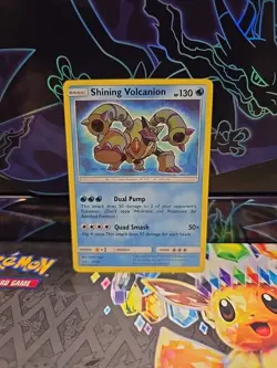 Pokemon Card Shining Volcanion Shining Legends Holo Shiny Rare 27/73 NM - Image 1