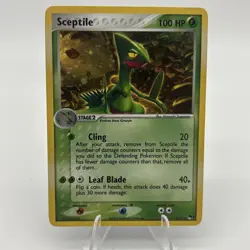 2006 Pokemon, POP Series 1, #4/17 Sceptile, Holo Rare - LP - Image 1