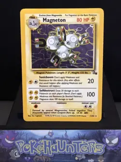 Pokemon Card Magneton 11/62 Holo Rare Fossil Set WOTC Light Play - Image 1