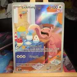 Lickitung 180/162 Temporal Forces Illustration Rare Full Art Pokemon TCG MINT - Image 1