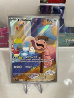 Pokemon TCG Lickitung 180/162 Illustration Rare Temporal Forces NM - Image 1