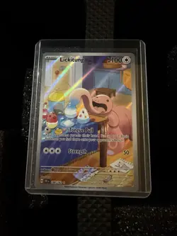 Pokemon TCG Lickitung 180/162 Illustration Rare Temporal Forces NM - Image 1