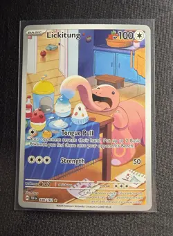 Lickitung 180/162 Illustration Rare Temporal Forces Pokemon TCG Cards - Image 1