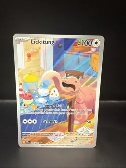 Pokemon TCG - Temporal Forces - Lickitung Illustration Rare - 180/162 - Image 1