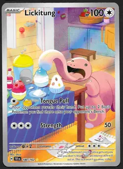 Pokemon TCG - Temporal Forces - Lickitung Illustration Rare - 180/162 NM - Image 1