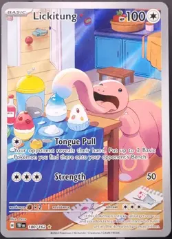 Lickitung 180/162 Illustration Rare Temporal Forces Pokemon TCG - Image 1